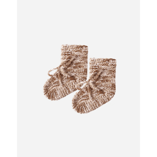 Knit Booties || Heathered Cedar – Quincy Mae