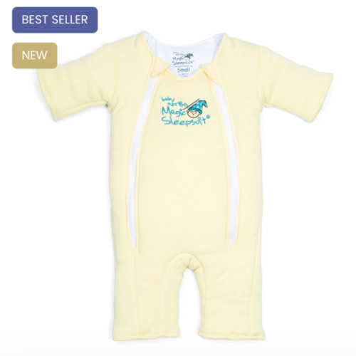 Yellow Baby Merlin’s Magic Sleepsuit | 100% Cotton Baby Sleepwear