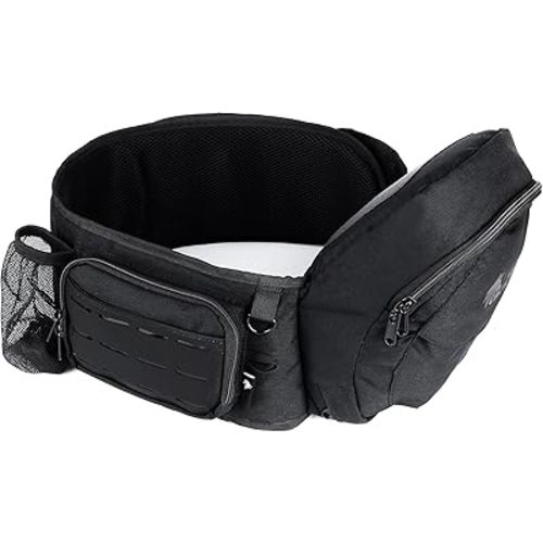 WOLF TACTICAL Baby Hip Carrier – Toddler and Baby Hip Seat Carrier with Adjustable Waistband, Storage Pockets, Ergonomic Design, Up to 45lbs