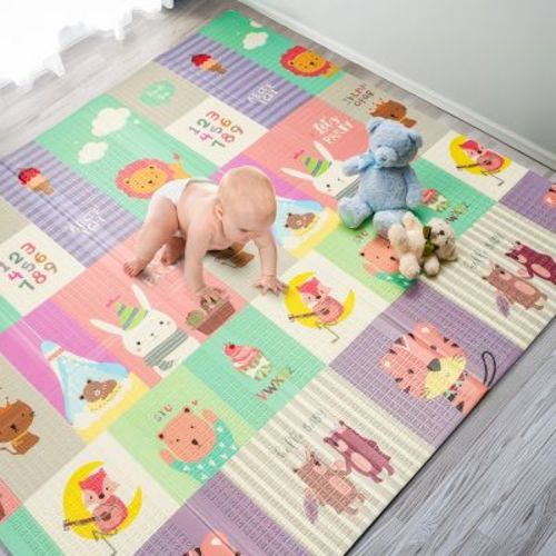 Sorbus (78x70x0.4) Foldable Play Mats with Travel Bag - for Babies, Toddlers, and Kids Playtime & Tummy Time