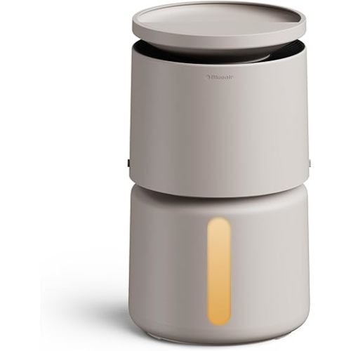 BLUEAIR Room Humidifier - DreamWell - 48Hr Top-Fill Mist-Free InvisibleMist Technology Aroma Stone for Essential Oils and Soothing Mood Lighting - Quiet Operation for Bedroom and Home Use, Beige