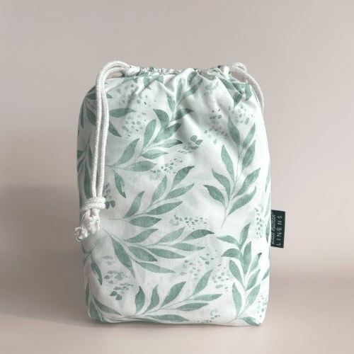 Mini Cot Waterproof Sheet - Organic Leaf