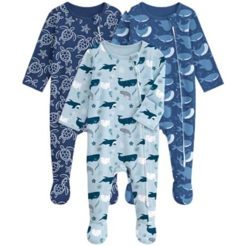 Unnivoll Baby Sleepers 100% Organic Cotton Baby Pajamas Boys Girls Clothes