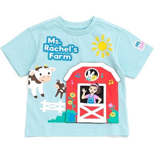 Ms. Rachel T-Shirt with 3D Flap Infant to Toddler Sizes (12 Months - 5T)