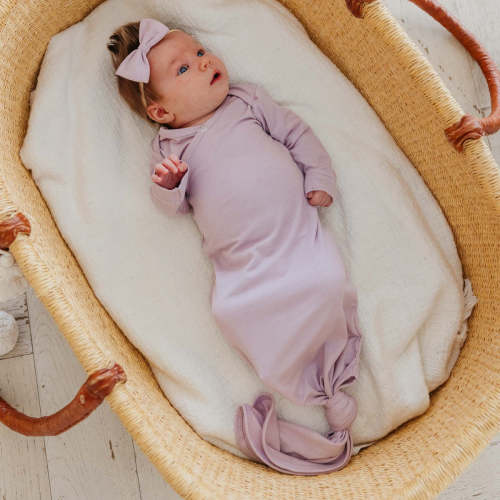Newborn Knotted Gown - Lily