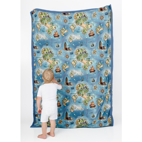 Neverland Large Quilted Bamboo Blanket – Little Crowns & Capes