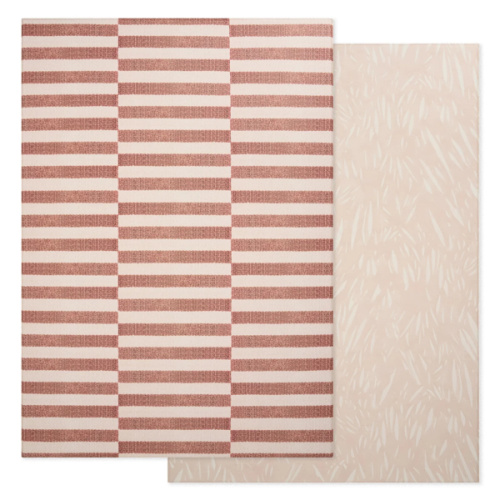 Large Foam Play Mat - Cocoa Stripe/Breeze