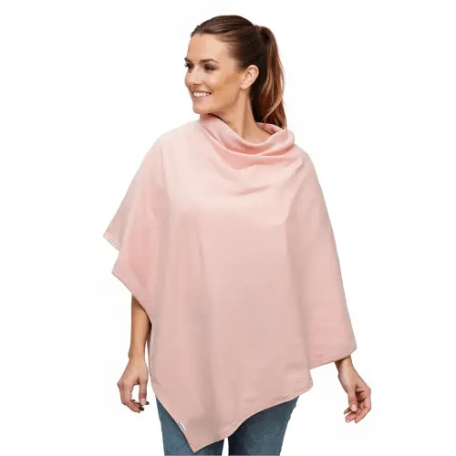 Breastfeeding Covers for Nursing Baby Privacy Nursing Cover 100% Organic Cotton Breathable Lightweight Portable Soft Comfortable Cloth Travel Infant Feeding Blanket Multiuse Fabric (Pink)