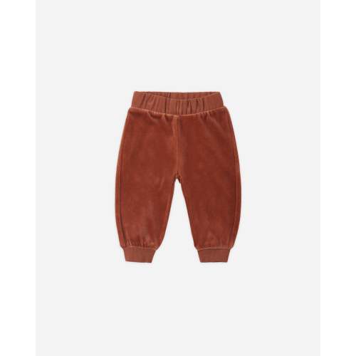 Velour Relaxed Sweatpant Redwood – Quincy Mae