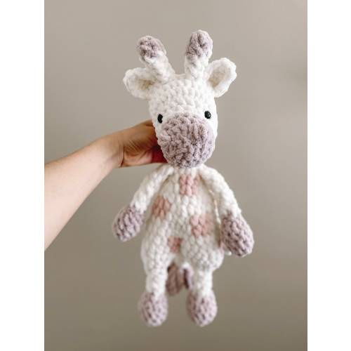 MADE TO ORDER | Giraffe Snuggler, Giraffe Stuffie, Giraffe Stuffed Animal, Plush Crochet Lovey, Crochet Animal, Baby