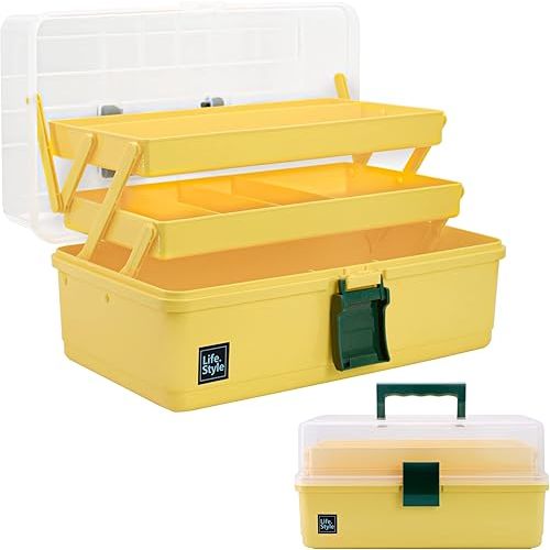 Hair Accessories Organizer Storage Box (Yellow)