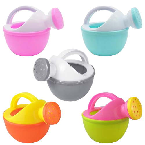 Harlier Plastic Watering Cans for Kids, Sand and Beach Toy Watering Can Toys, Kid Garden Water Can Children Sprayer Water Cans Kid Sprinkler Bath Cans Boy Girl Toy Gift (Random Color)