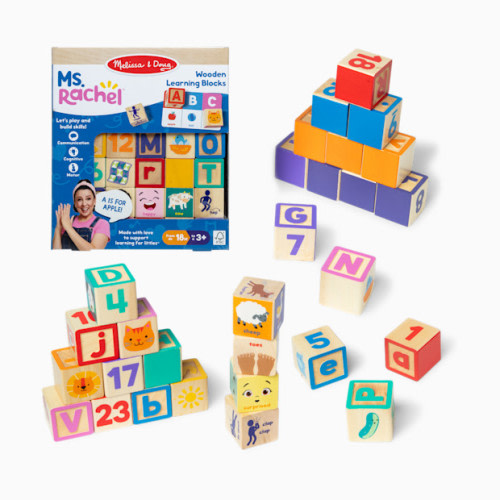 Melissa & Doug Ms. Rachel Blocks + Activity Cards