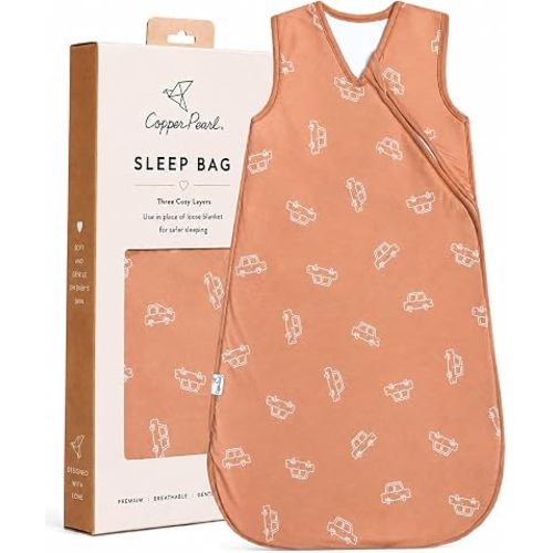 Copper Pearl Baby Sleep Sack, Cooper 0-6 Months, Sleeveless Sleep Sack for Baby Boy or Girl