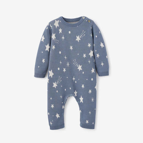 Celestial Knit Baby Jumpsuit – Elegant Baby