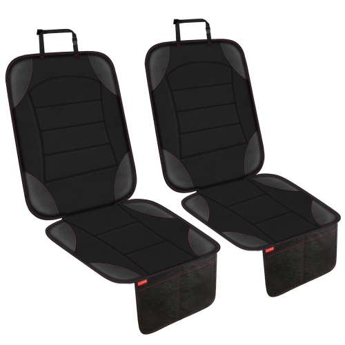 Siivton Car Seat Protectors, Waterproof 600D Fabric, 2-Pack with Mesh Pockets