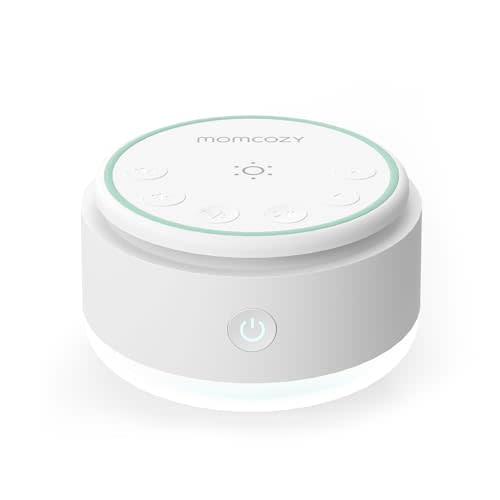 Momcozy Sound Machine for Baby | Portable White Noise Sound Machine for Sleep Rechargeable | 20 Sleep Sounds White Noise Machine with Nursery Night Light | Travel Sleep Sound Machine Battery Based | 20 Soothing Sounds, Portable White Noise Machine for ...
