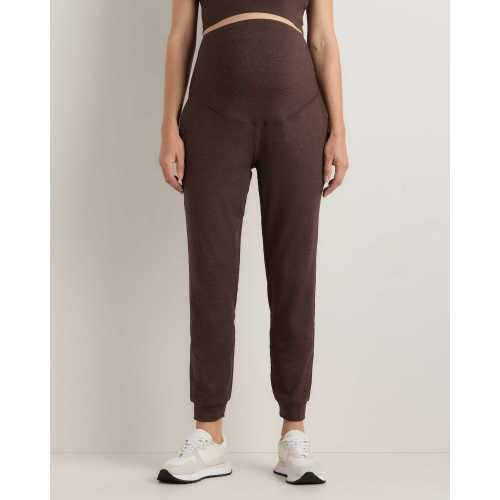 Ultra-Soft Maternity Joggers - Maternity in Heather Espresso