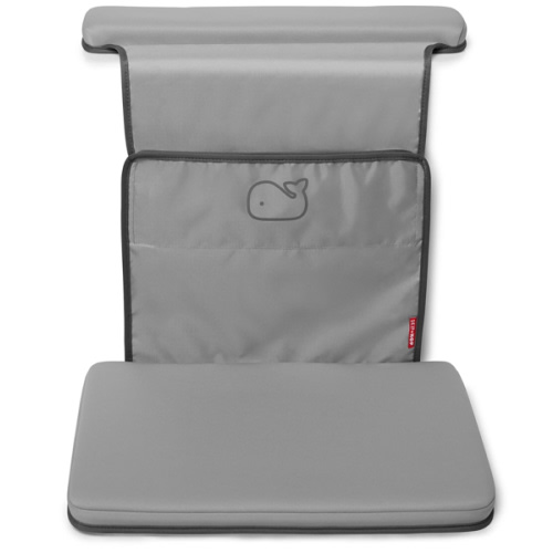 Skip Hop Baby Bath All-in-One Elbow Saver and Kneeler, Moby, Grey