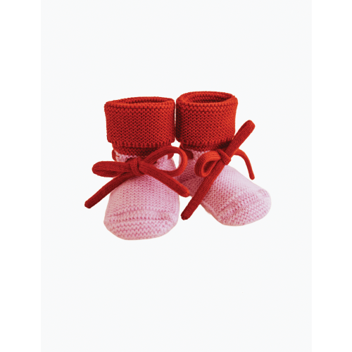Booties in Cotton Candy/Red