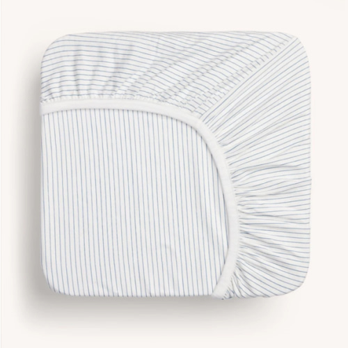 Organic Fitted Sheet Midnight Stripe (Bassinet, Cot) – ergoPouch AU