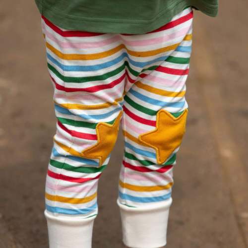 Stars Knee Patch Striped Joggers – Little Green Radicals