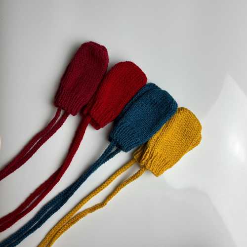 Hand knitted baby/toddler mittens, Four Colours, Various sizes