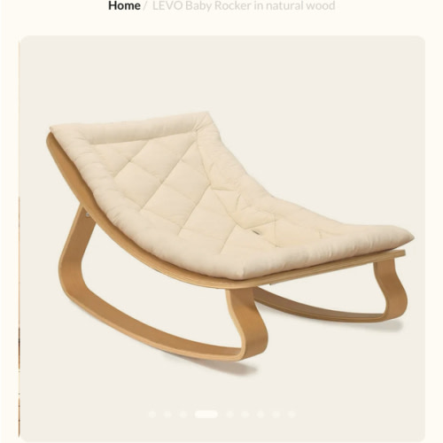 LEVO Baby Rocker in natural wood – Charlie Crane Paris