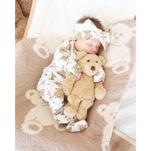 All Bamboo Waffle Zipper Footies