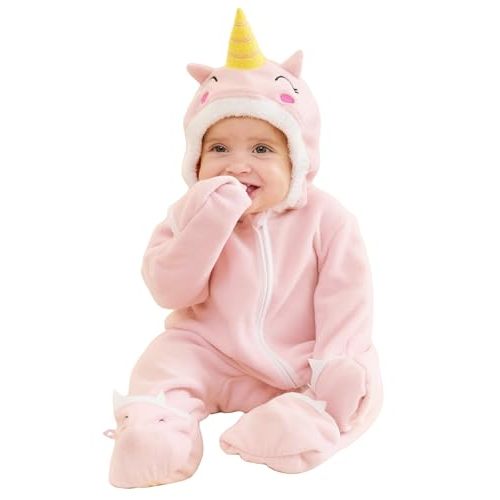 PATPAT Fleece Hooded Footed Clothes, Soft Warm Footie Covers, Car Seat Friendly, Easy Zip,Cute Romper Newborn Infant Jumpsuit