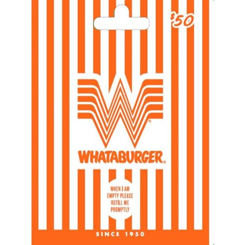 Whataburger Physical Gift Card - $50