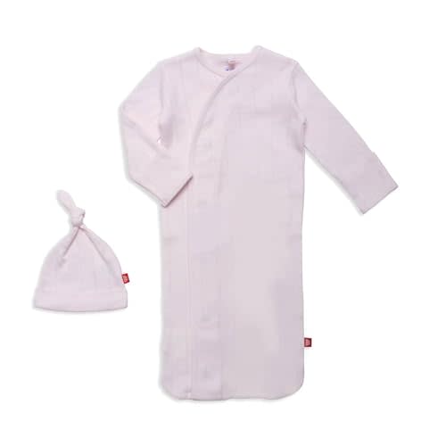 Magnetic Me Organic Cotton Newborn Sleeper Gown & Hat Set | Super Soft Organic Cotton Fabric Sleep Sack