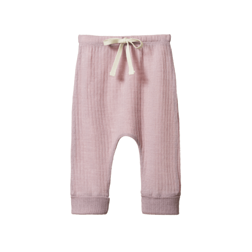 Merino Pointelle Drawstring Pants