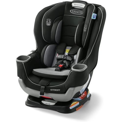 Graco Extend2Fit Convertible Car Seat, 2-in-1 Forward & Rear-Facing Baby Car Seat, 1.8-30 kg (4-65 lb), Titus