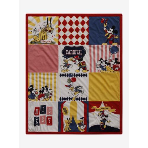 Disney Mickey Mouse & Friends Carnival Quilted Baby Blanket - BoxLunch Exclusive