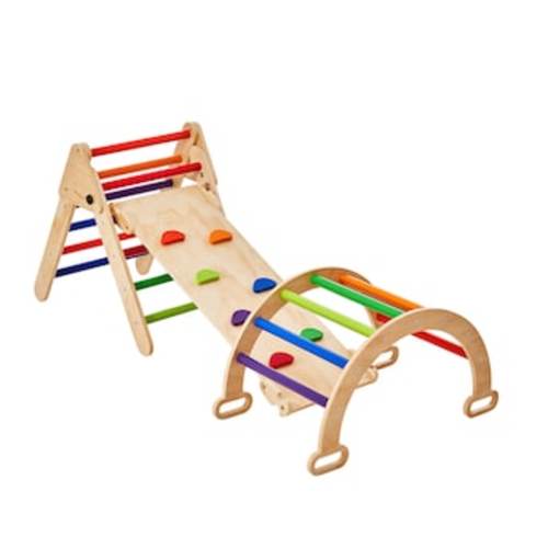 VEVOR 5 in 1 Montessori Climbing Toys Climb and Slide SJTZSJTCSMM0AY2SGV0 at Lowes.com