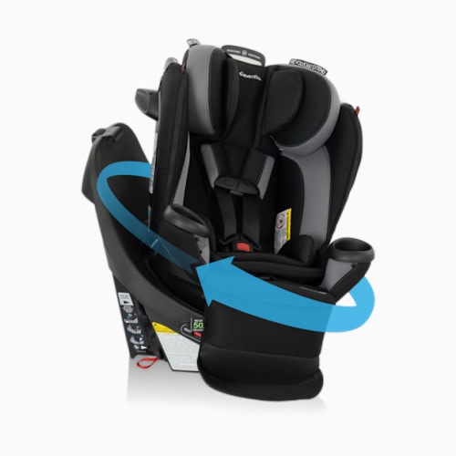 Evenflo Revolve360 Extend All-in-One Rotational Car Seat with Quick Clean Cover - Revere Gray