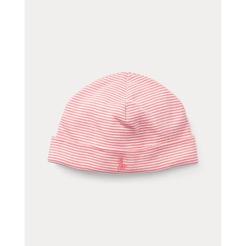 Baby Girl's Striped Cotton Hat | Ralph Lauren