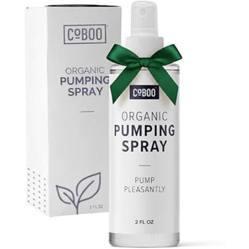 Pumping Spray 2 Fl Oz | Organic Skin Lubricant for Breast Pumping | Pump Flange Spray for Breast Shields | Vegan & Lanolin Free, Made in USA | Helps Sore Nipples & Clogged Milk Ducts