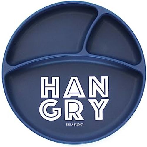 Bella Tunno Wonder Plate - Silicone Suction Plates for Baby and Toddler Plates, Microwave and Dishwasher Safe Food-Grade BPA Free Silicone, Hangry