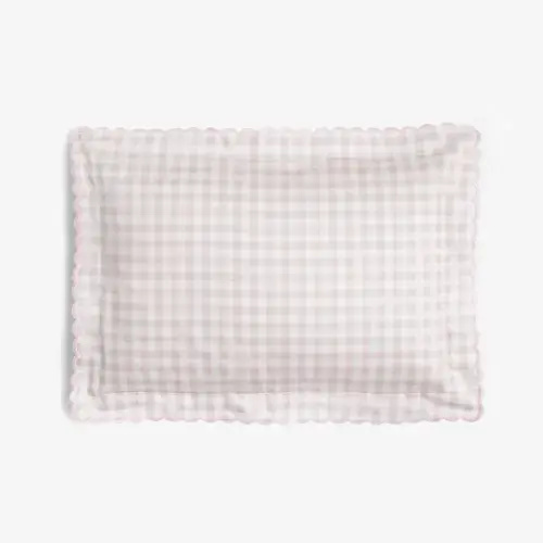 Picnic Gingham Toddler Pillow - Pink