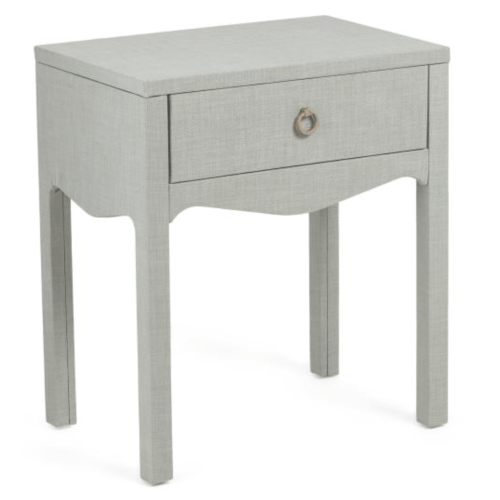 23x26 Linen Wrapped Swoop Side Table - Lillian August