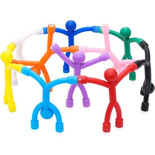 10Pcs Magnetic Travel Toys, Magnets Men for Kids, Cute Magnetic People | Fridge Magnets Sensory Fidget Toys for Adults Kids, Airplane Car Toddler Travel Essential Toys