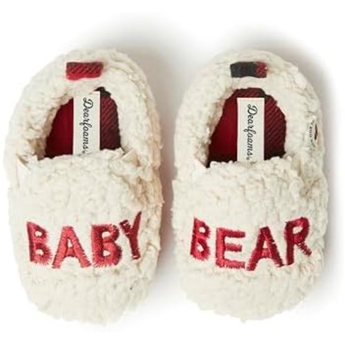 Dearfoams Baby & Kids' Bear Matching Family Slipper Christmas Gifts