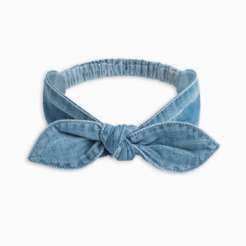 Chambray Bow Headband