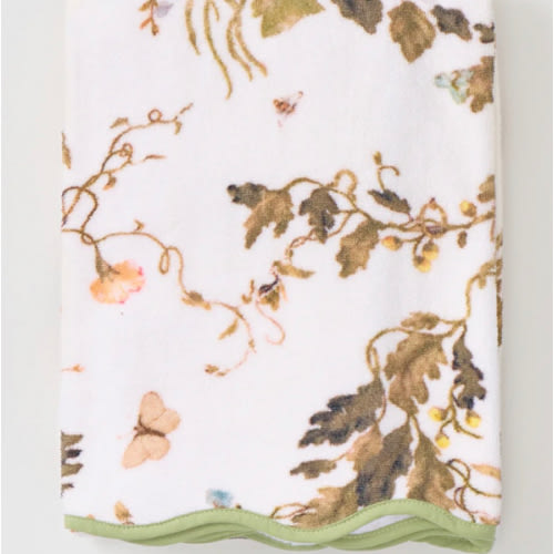 Leah O'Connell x Weezie Floral Scallop Towels
