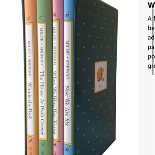 Pooh's Library: Winnie-The-Pooh, The House At Pooh Corner, When We Were Very Young, Now We Are Six (Pooh Original Edition)
