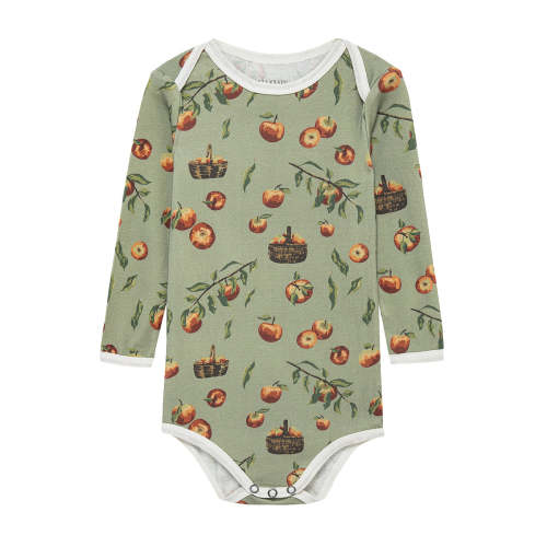 Apple Orchard Organic Cotton Long Sleeve One Piece