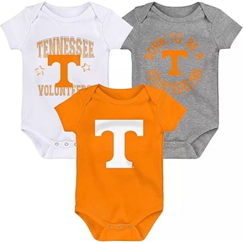 Outerstuff Newborn Infant Tennessee Volunteers 3 Piece Logo Creeper Bodysuit Baby Set