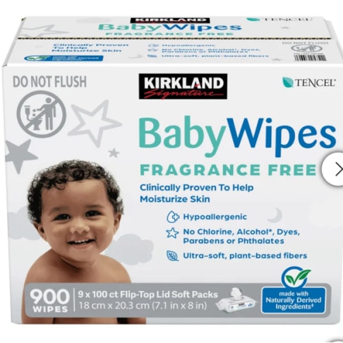 Kirkland Signature Baby Wipes Fragrance Free, 900-count | Costco